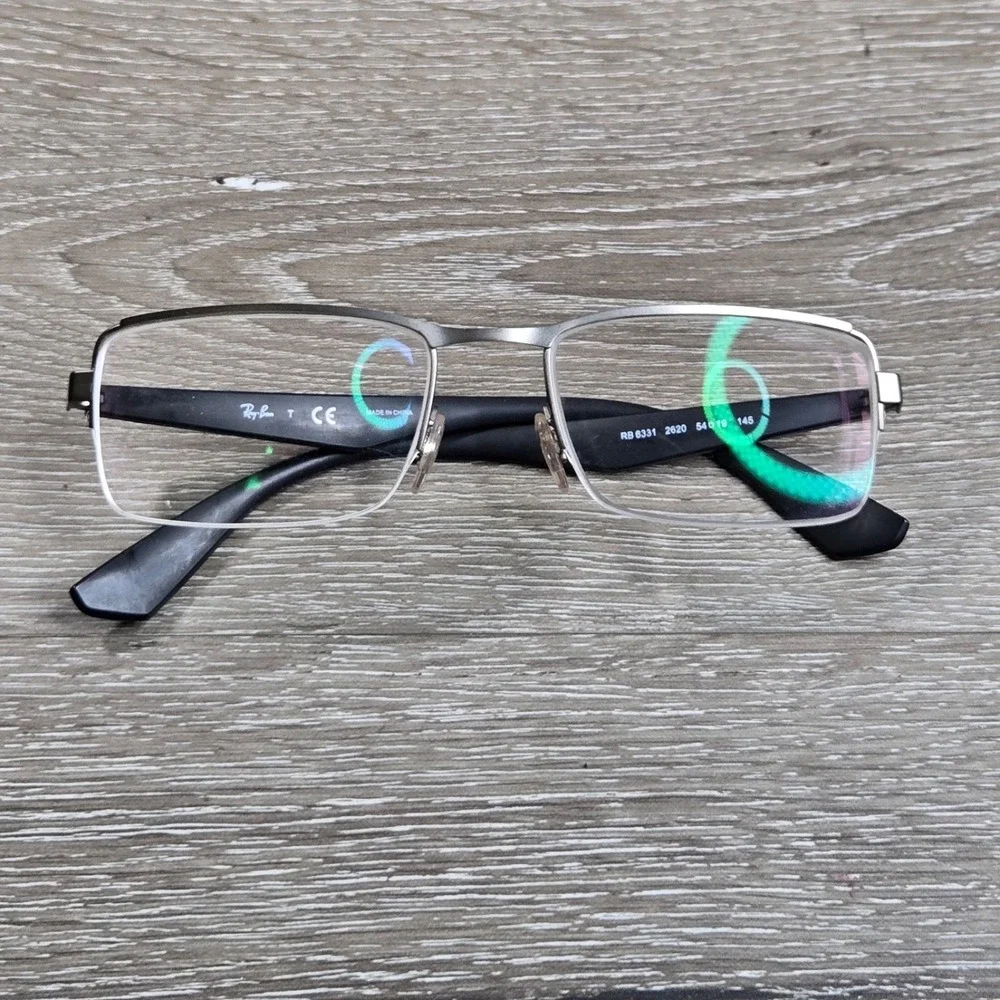 Ray-Ban RB6331 2620 Gunmetal Half Rim Men's Eyeglass Frame only